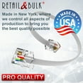 thumbnail image 5 of ( 2 Pack ) 5 Inch Short Telephone Cable Rj11 (6P4C) 5In Phone Line Cord, 5 of 6