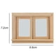 thumbnail image 2 of 1/12 casa de muñecas marco de ventana de puerta en miniatura casa de muñecas sin pintar muebles de bricolaje JShteea libre de BPA, 2 of 7