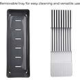 thumbnail image 6 of Knife Drawer Organizer With In-Drawer Knife Block for 9 Knives, Kitchen Utensil Organizer, BPA Free Secure Storage Tray for Countertop Organization, 6 of 9