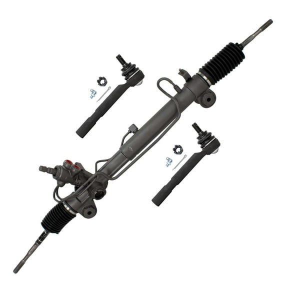Detroit Axle - Steering Rack and Pinion Kit for Toyota 04-07 Highlander 2004-2006 Lexus RX330 2007-2009 Lexus RX350 Power Steering Rack and Pinion 2 Outer Tie Rods Replacement