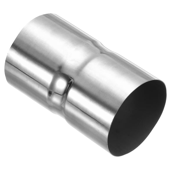 Uxcell 3" (76mm) ID Straight Pipe Fitting, 304 Stainless Steel Coupling Metal Tube Connector Adapter for Irrigation Water Pipelines, DIY, 130mm Long