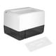 thumbnail image 1 of Caja de papel higiénico montada en la pared, estante para pañuelos impermeable para baño (negro transparente), 1 of 8