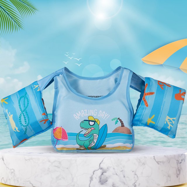 Anillos De Flotabilidad Inflables Funda de agua de flotabilidad de PVC para niños, equipo duradero para exteriores (dinosaurio)