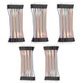 thumbnail image 1 of Cable De Puente De 40 Pines, 5 Uds., 10Cm Macho A Macho, Cable De Placa De Pruebas Multicolor Multifuncional Para Laboratorio De Experimentos De Circuito Eigraketly TO002812-00, 1 of 7