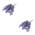 thumbnail image 1 of Injueey Haga verde su hogar con plantas artificiales realistas y hermosas Flores artificiales Flores Planta falsa artificial púrpura 2Conjunto, 1 of 6