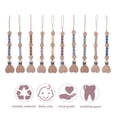 thumbnail image 5 of Cadena para chupete con cuentas de silicona Clip para chupete Beech Love para calmar al bebé Cadena anticaída para chupete de silicona con cuentas de haya, 5 of 5