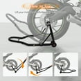 thumbnail image 3 of , Heavy-Duty Motorcycle Paddock Stand with Adjustable Swingarm Spool, 850 LB Capacity Rear Wheel Lift Stand for Sport Bikes with Spools (Yamaha, Honda, Kawasaki, Suzuki, BMW), Black ,Wood ,, 3 of 10