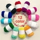 thumbnail image 1 of Fiudx Artículos en oferta con ofertas flash Hilo de lana de 12 colores para manualidades infantiles, hilo acrílico suave, suministros para el hogar, 1 of 7