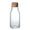 600ml, variant on Orchip 300ml Easy to Clean Glass Cork Beverages Clear Carafe