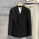 thumbnail image 5 of Abrigos Chaquetas para Hombre Chaquetas Cortas de Vestir Trajes y Blazers Cortos para Hombre Ropa de Negocios Gris de Alta Calidad Ropa de Estilo Coreano, 5 of 5