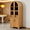 Natural, variant on K&K 71" Tall Arched Kitchen Pantry Cabinet with Door Shelves - Farmhouse Kitchen Storage Cabinet with Open & Adjustable Shelves, Hidden Drawer & Glass Door, Cupboard for Kitchen, Dining Room