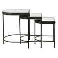 thumbnail image 2 of Uttermost India Contemporary Ceramic Nesting Tables in Black (Set of 3), 2 of 5