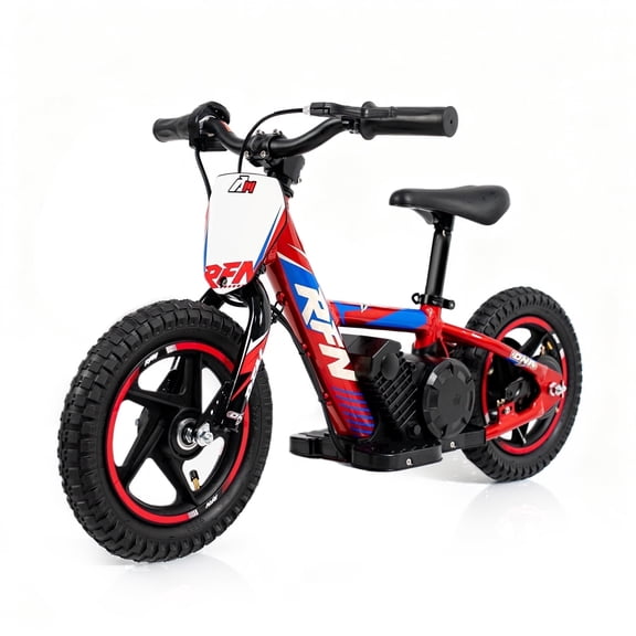 RFN DNA 12 Electric Dirt Bike for Toddlers & Kids, 24V 170W Peak, Kids Balance Bike, 2.6Ah Removable Battery, 8 MPH Max Speed, Ages 3-6