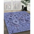 thumbnail image 2 of Ahgly Company Indoor Round Patterned Deep Periwinkle Purple Area Rugs, 8' Round, 2 of 6