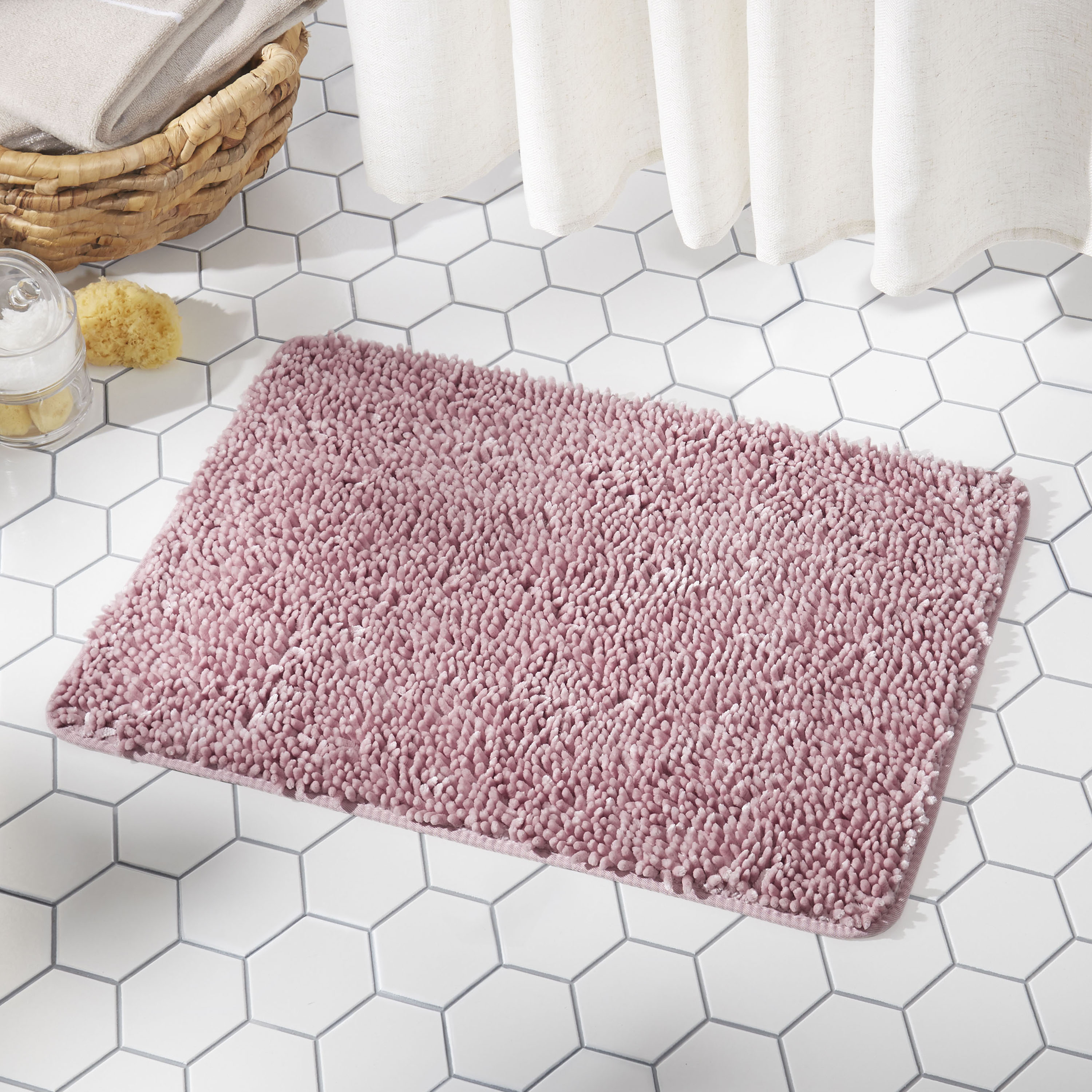 SoHome Spa Step Luxury Chenille Bath Mat 26x44, Super Absorbent and