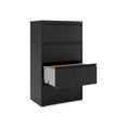 thumbnail image 6 of Alera Lateral File, 4 Legal/Letter-Size File Drawers, Black, 30" x 18.63" x 52.5", 6 of 11