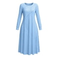 thumbnail image 7 of Omexry Cute Summer Dresses Women's Fashion And Leisure Splicing Long Sleeve Round Neck Loose And Comfortable Dress, 7 of 7