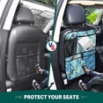 thumbnail image 6 of Iauyy 2-in-1 Car Kick Mats Back Seat Protector, 6 Large Storage Pockets , Universal Car Seat Back Protectors Kick for SUV & Sedan 25x18in,Locke's Abstract Expressionism, 6 of 6