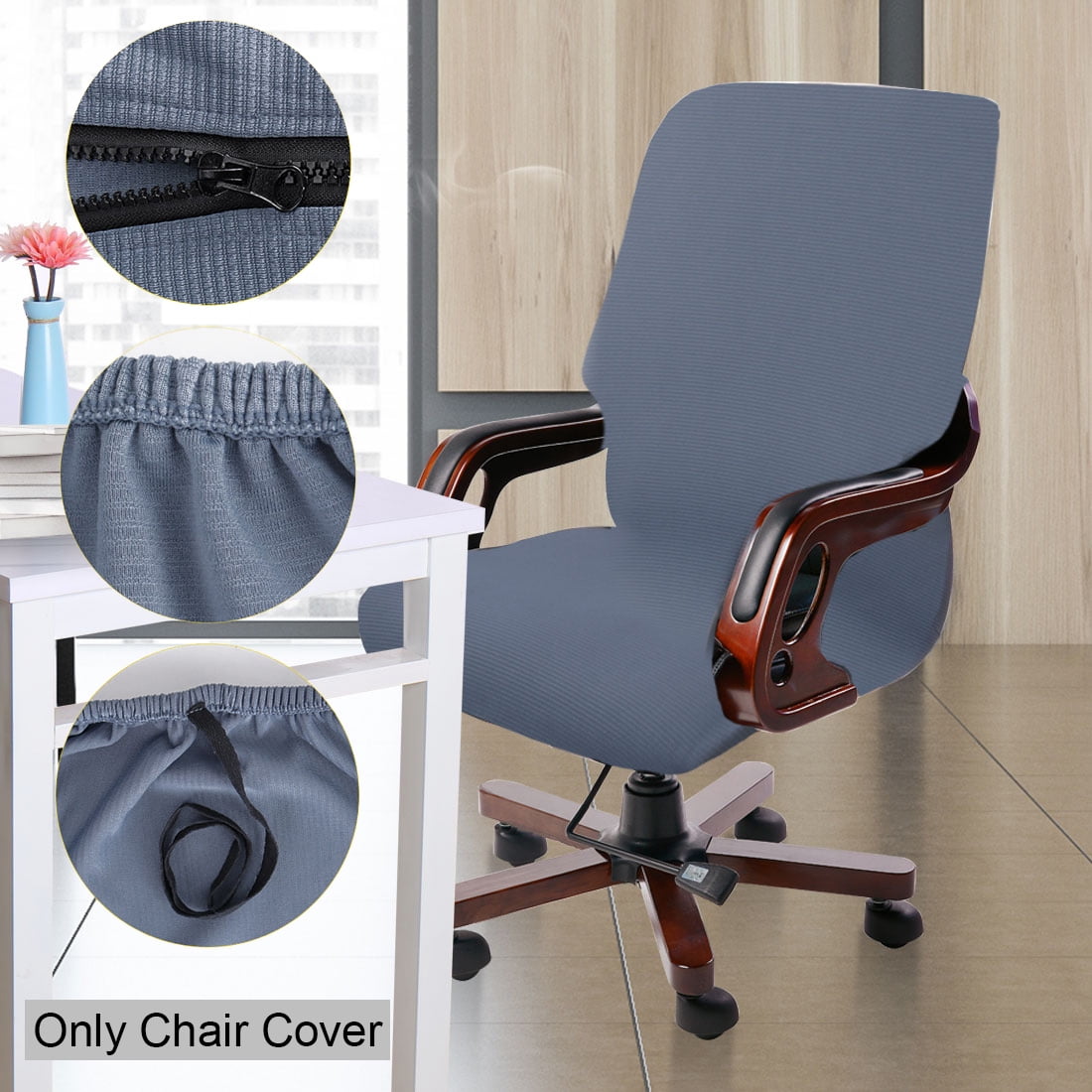 PiccoCasa Office Chair Cover Universal Stretch Desk Chair Cover