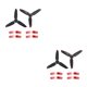 thumbnail image 4 of Sidaley Hélice de Dron portátil, hélices tipo prensa de cuadricóptero con pegatinas decorativas, repuesto ligero de avión para rojo 2piezas, 4 of 6