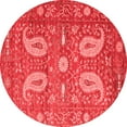thumbnail image 1 of Ahgly Company Indoor Round Persian Red Traditional Area Rugs, 7' Round, 1 of 4