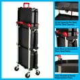 thumbnail image 4 of Stalwart Folding Cart - Collapsible Cart with 50lb Capacity Per Shelf, 4 of 11