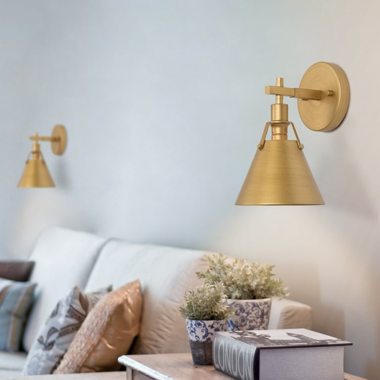Brushed gold wall lights 2025