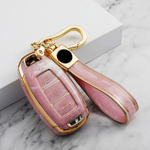 Car Key Fob Cover Case Protector Jade Style TPU Car Key Fob Case Cover 3 Buttons For Hyundai Veloster 2017-2019