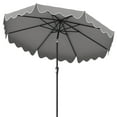 thumbnail image 1 of Costway 9 FT Patio Umbrella 2-Tier Market Table Umbrella with Sun-Protective Canopy Gray, 1 of 10