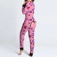 thumbnail image 2 of Pijama en forma de corazón para Mujer, ropa de dormir con solapa y botones, pelele para el Día de San Valentín, 2 of 4