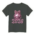 thumbnail image 4 of Toddler Girls' Soft Polycotton Short Sleeve Crew Neck T Shirts 0-24 Months 2t 3t 4t 5t 6t 7t Assorted Color Solid Tees Gibobby,13-14 Years,Grey, 4 of 4