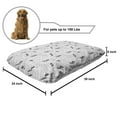 thumbnail image 2 of Botany Pet Bed, Hand Drawn Eucalyptus Leaves and Flower Pattern Greyscale Simple Art, Resistant Pad for Dogs and Cats Cushion with Removable Cover, 24" x 39", Charcoal Grey Pale Grey, by Ambesonne, 2 of 4