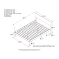 thumbnail image 6 of AFI Orlando Full Solid Wood Platform Bed, Espresso, 6 of 6