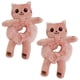thumbnail image 2 of Donas de pelo DonaCat 2Pzas Gato Rosa Felpa Elástica., 2 of 2
