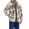 thumbnail image 2 of Honeii Cows On The Farm Print Hoodies for Men, Pullover & Full Zip, Breathable Zip up Hoodie, Sweatshirt-3X-Large, 2 of 5