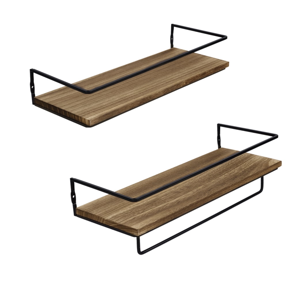 Floating Shelves Wall Mounted Rustic Wood Wall Shelves for Bedroom