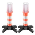 thumbnail image 4 of Led Road Security Flashing Flare Emergency Sos Flash Flare Light Para Advertencias De Tráfico/Barricadas/Camping/Senderismo/Pesca/Rescate De Campo Con 2 Bases Magnéticas/2 Soportes 2Pcs 3-Light Mode Guardurnaity HA020451-00, 4 of 5
