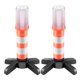 thumbnail image 4 of Led Road Security Flashing Flare Emergency Sos Flash Flare Light Para Advertencias De Tráfico/Barricadas/Camping/Senderismo/Pesca/Rescate De Campo Con 2 Bases Magnéticas/2 Soportes 2Pcs 3-Light Mode sonducket HA020451-00, 4 of 5