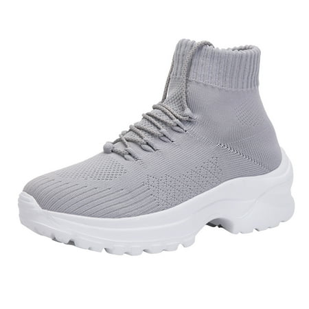 

zuwimk Sneakers For Women Youth Girls Cheer Shoes White Cheerleading Dance Shoes Athletic Training Tennis Walking Competition Sneakers Gray