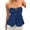 Dark Blue, variant on Women Y2k Tube Tops Strapless Floral Bandeau Vest Tie Up Sleeveless Backless Cute Tops Grunge Clothes