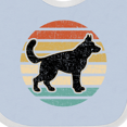 thumbnail image 4 of Inktastic German Shepherd Silhouette Vintage Retro Boys or Girls Baby Bib, 4 of 4