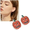 thumbnail image 2 of SUSHANG Pumpkin Earrings Halloween Earrings Earrings Halloween Party Gift Jewelry Drop Earrings Creative Earrings, 2 of 5