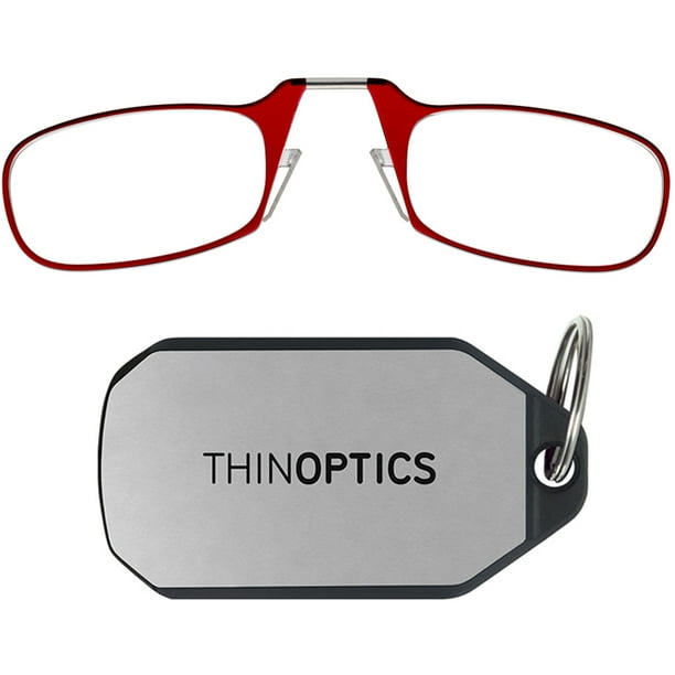 ThinOptics Secure Fit Armless Ultralight Reading Glasses with Keychain