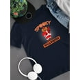 thumbnail image 3 of Spooky Halloween Santa T-Shirt Juniors -Image by Shutterstock,  Medium, 3 of 4