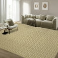thumbnail image 2 of 8x10 Dining Area Rug Machine Washable Easy-Clean Modern Camel Non-Slip Low Pile Stain-Resistant High Traffic Contemporary Boho Office, 2 of 9