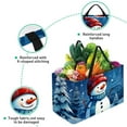 thumbnail image 3 of Snowman Large Capacity Reusable Foldable Oxford Cloth Easter Basket Tote Bag Shopping Bags Decorative Box, 3 of 7