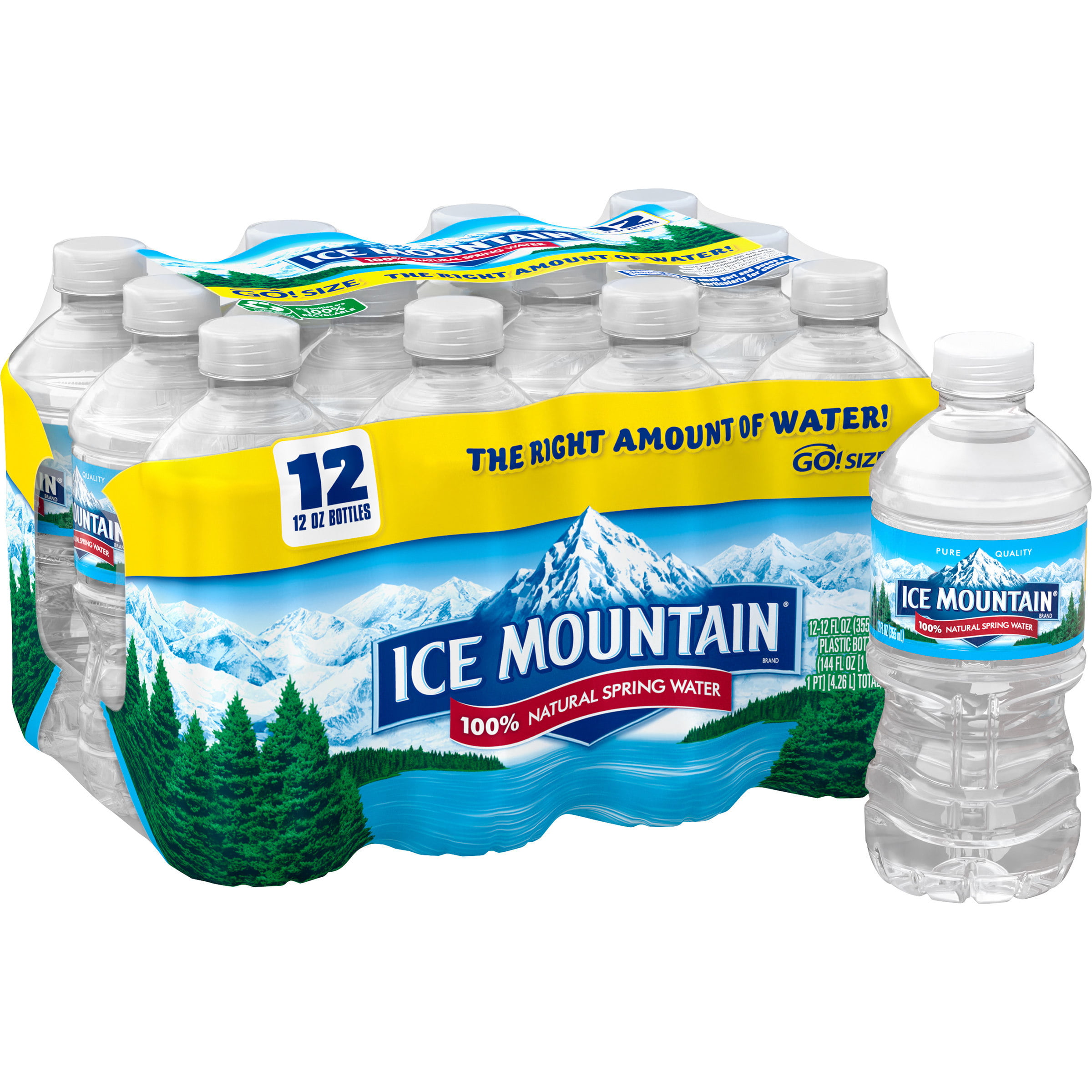 Ice Mountain 100% Natural Spring Water - 12-12 Fl. Oz. - Jewel-Osco
