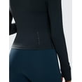 thumbnail image 4 of CRZ YOGA Butterluxe Womens Cropped Slim Fit Workout Jacket Track Athletic Full Zip Up Tops, 4 of 5