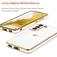 thumbnail image 4 of for Samsung Galaxy S22 5G Case for Women Girl Cute Love-Heart Luxury Bling Soft Back Cover Raised Full Camera Protection Bumper Silicone Shockproof Phone Case for Galaxy S22 5G, White, 4 of 13