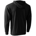 thumbnail image 3 of Ma Croix Men's Lightweight Pullover Hoodie Sweatshirt with Kangaroo Pocket (Large, Heather Black), 3 of 4